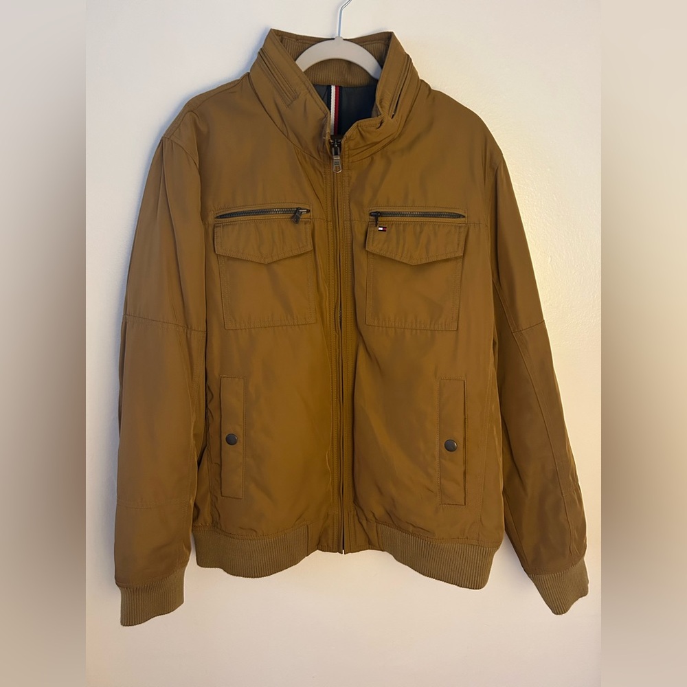 Tommy Hilfiger Tan Bomber Jacket